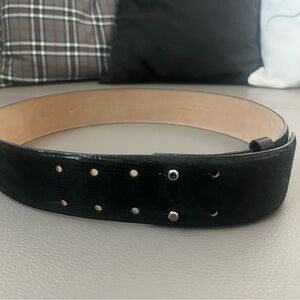 Ann Taylor Black Leather Belt M